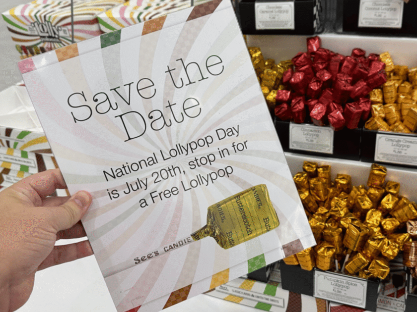 Free Lollypop at See’s Candy Stores – July 20th, 2026