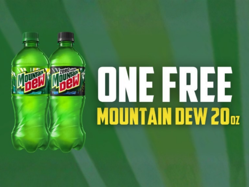 FIRST 12,500 ONLY! FREE MOUNTAIN DEW!