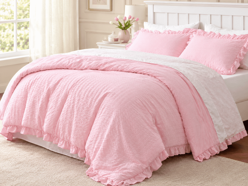 Bedsure Ruffle Comforter Set Only $22.xx on Amazon (Reg $60)