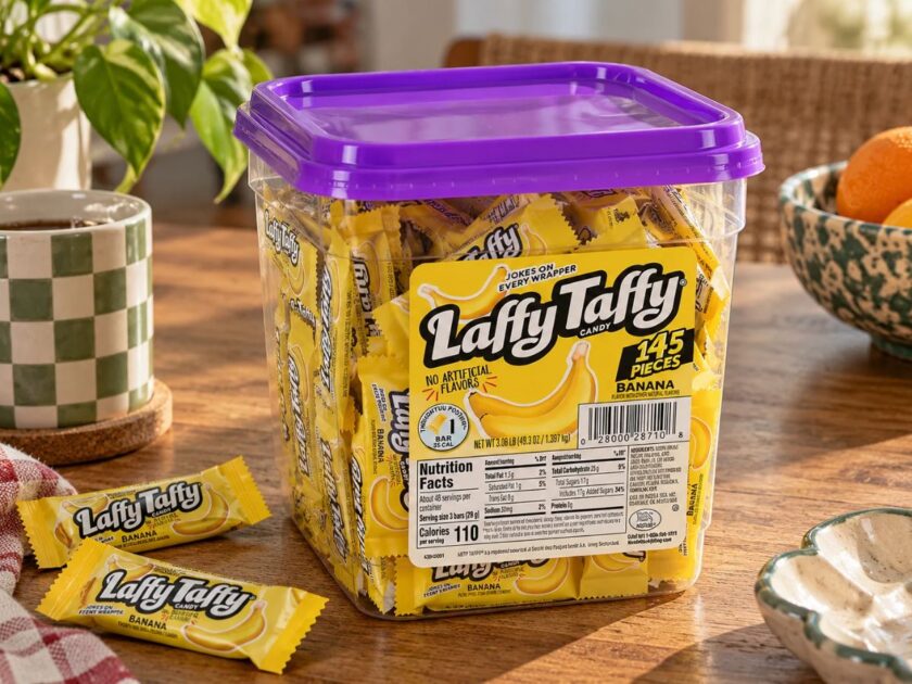 Laffy Taffy Banana Candy Jar 145-Count Only $10.xx on Amazon (Reg. $24)