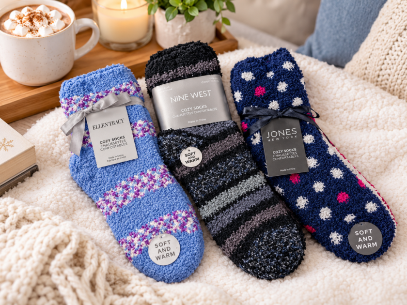 6 Pairs of Designer Brand Soft & Cozy Socks for just $6.49 (Reg. $30)!