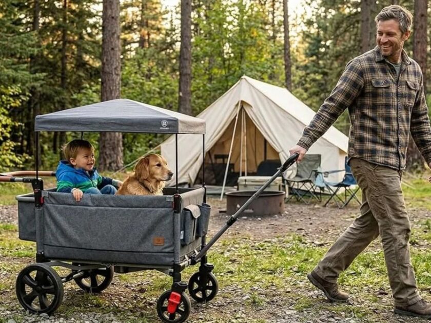 Foldable Wagon Stroller with Canopy Only $129.xx on Amazon (Reg. $210)