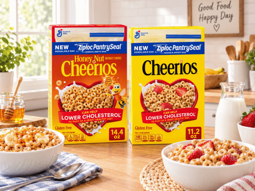 NEW Cheerios Packaging with Built-In Ziploc Bags Now at Walmart!
