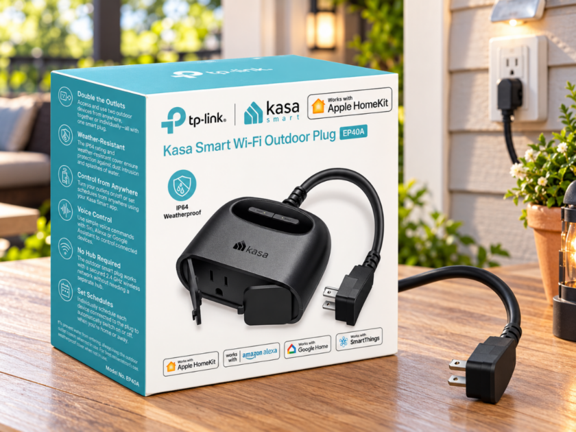 TP-Link Kasa Apple HomeKit Outdoor Smart Wi-Fi Plug Only $19.xx on Amazon (Reg $26)