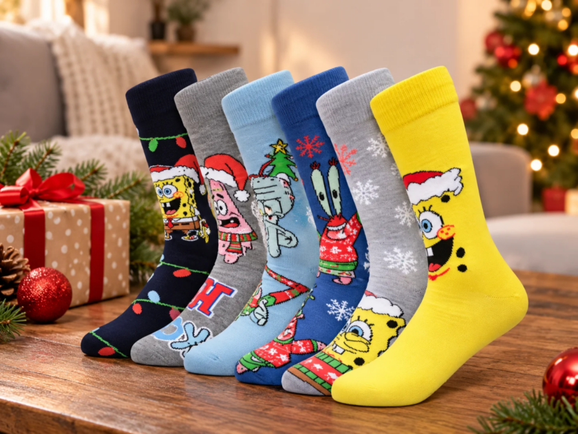 SpongeBob Men’s 6-Pack Crew Socks Only $2.xx on Walmart (Reg $15)