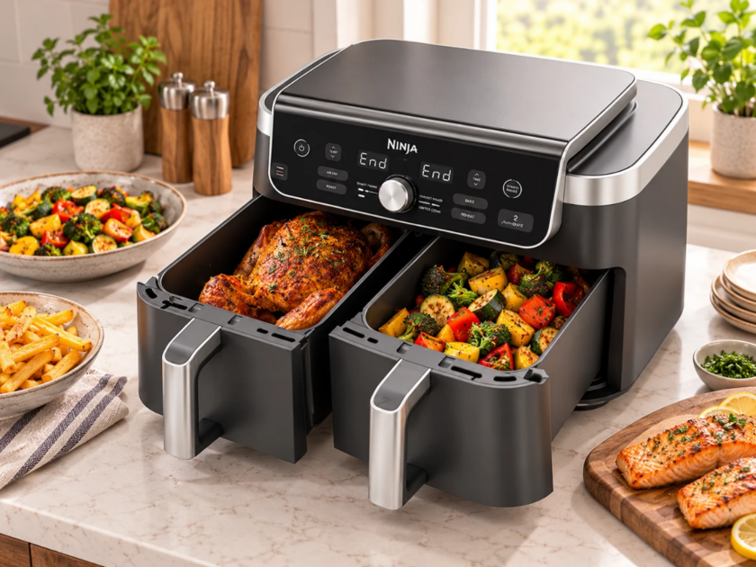 Ninja 10-Qt DualZone Smart 6-in-1 Air Fryer Only $149.xx on Walmart (Reg $270)