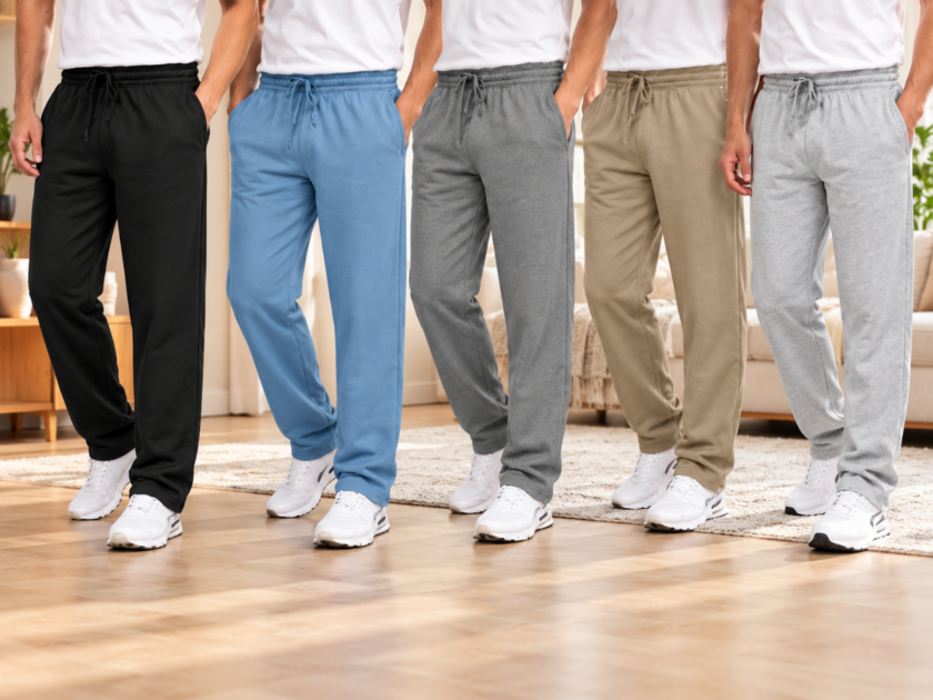 GBH Men’s Wide Leg Open Bottom Sweatpants 4-Pack Only $27.xx on Woot
