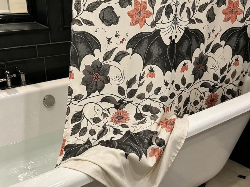 Gothic Bats Halloween Shower Curtain Only $5.xx on Amazon (Reg $19)!