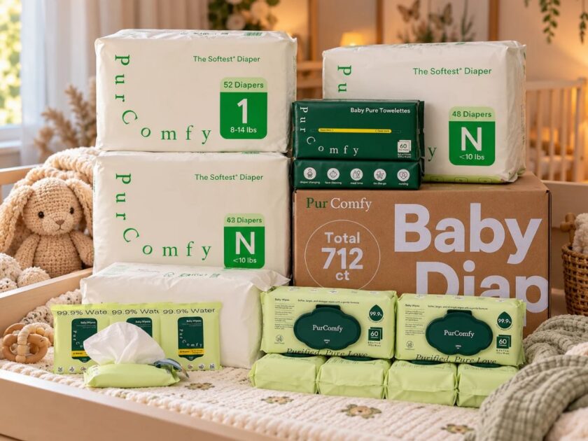 PurComfy Baby Essentials Kit with Diapers & Wipes Only $35.xx on Amazon (Reg. $100)