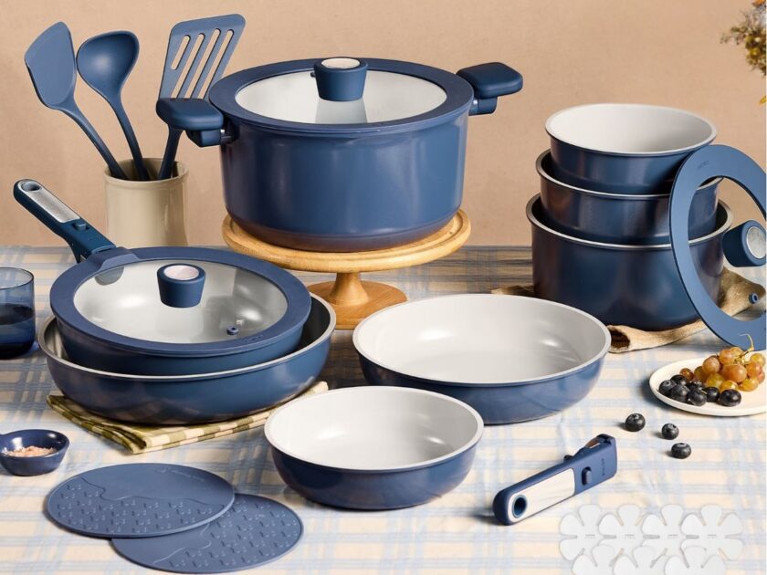 CAROTE 25-Piece Ceramic Nonstick Cookware Set Only $29.xx at Walmart (Reg. $180)