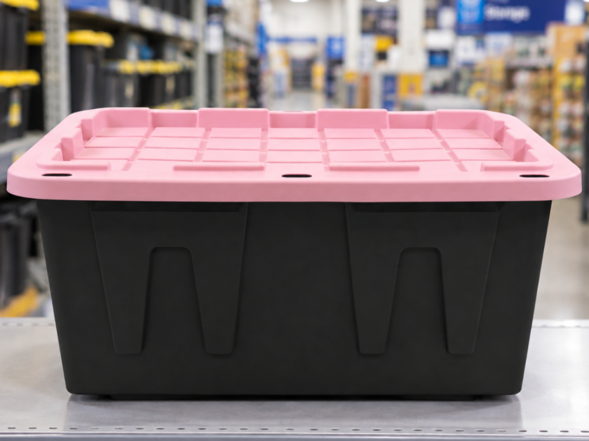 27 Gal. Heavy Duty Tote w/ Pink Lid Just $9.98 at Lowe’s (Reg $17)