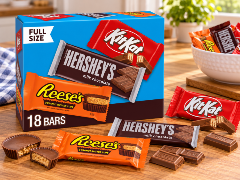 Hershey’s KIT KAT & REESE’S Assorted Full-Size Milk Chocolate Candy Bars Only $20.xx on Amazon