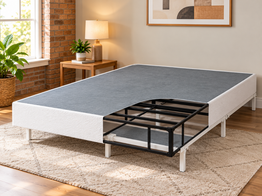 Zinus 9″ Twin Metal Smart Box Spring w/Frame & Fabric Cover Only $27.xx on Woot (Reg $95)