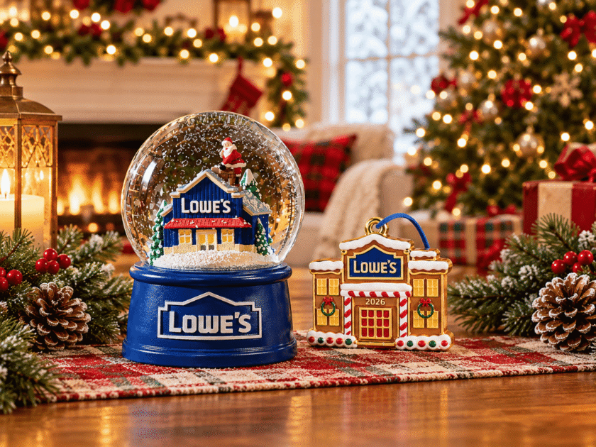 Lowe’s Exclusive Christmas Snow Globe and 2026 Ornament Available Now!