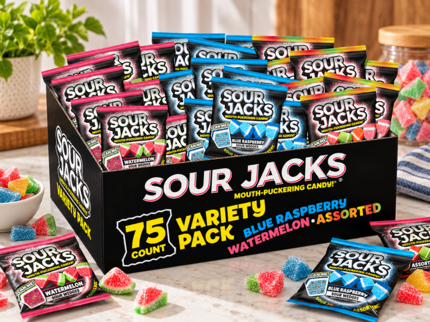 Sour Jacks Sour Gummy Wedges Variety Pack 75 Count Only $9.xx on Amazon (Reg $16)