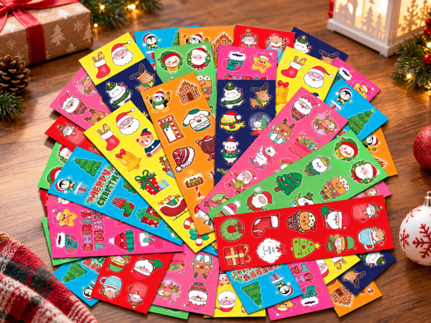 Christmas Stickers for Kids 40 Sheets with 400 Stickers Only $2.xx on Amazon (Reg $6)