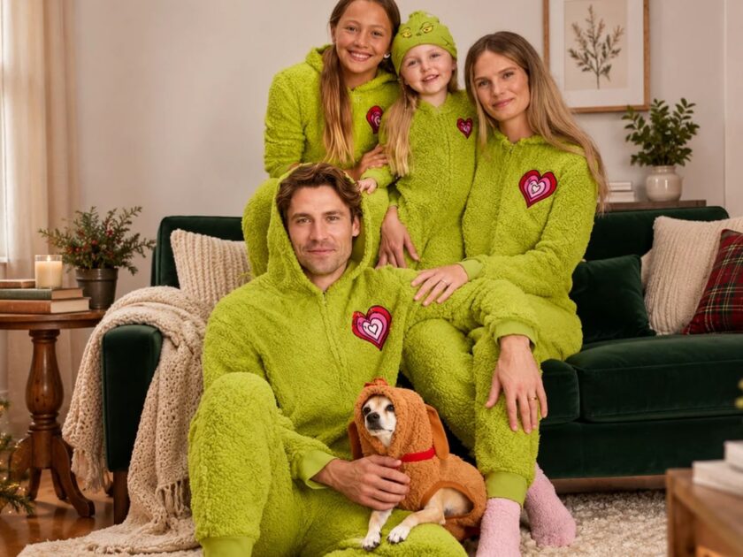 GO!! Dr. Seuss The Grinch Matching Christmas Pajamas for the Whole Family at Walmart!