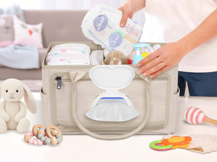 Diaper Caddy with Wipe Dispenser Only $9.xx on Amazon (Reg $20)