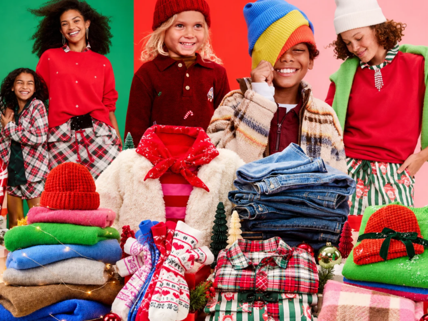 50% Off Old Navy Christmas Gear! Including Fuzzy Socks, Matching Pajamas & More