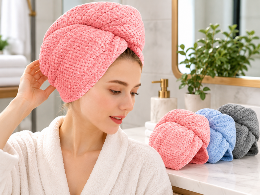 Microfiber Hair Towel Wraps 3-Pack Only $4.xx on Amazon