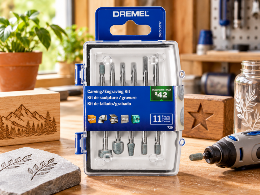 Dremel 11-Piece Carving & Engraving Rotary Tool Accessory Kit Only $9.xx on Amazon (Reg $20)