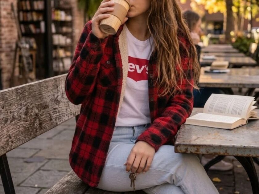 Women’s Sherpa Lined Flannel Shirt Jacket Only $16.xx on Amazon (Reg. $43)