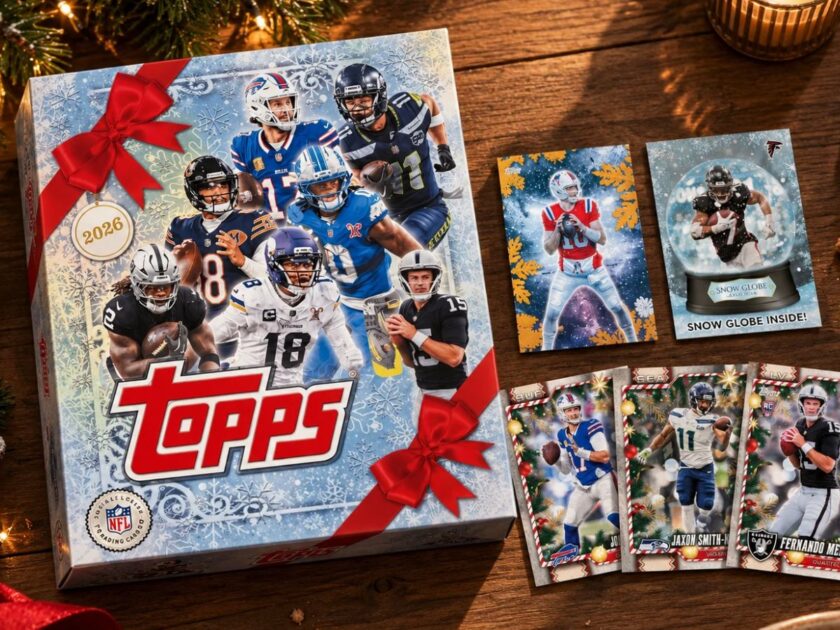 Topps NFL Holiday Football Cards Mega Box (2026) Now Available for Pre-Order!