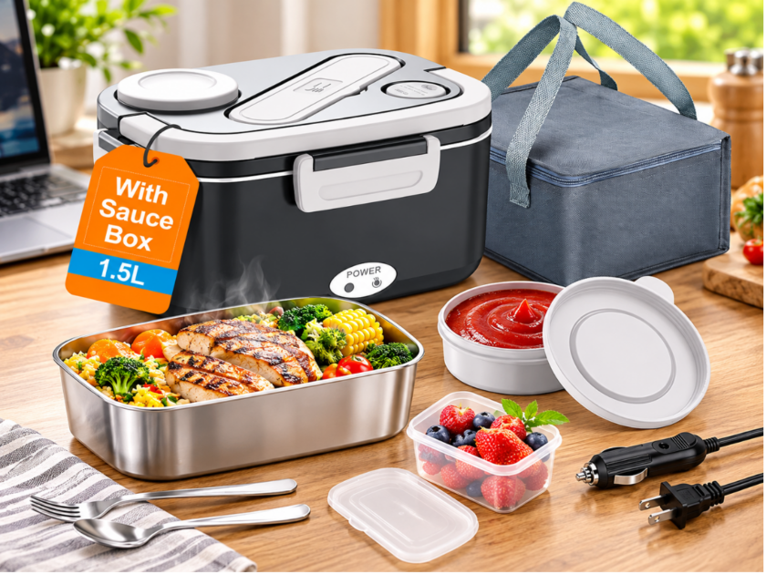 1.5L Electric Heated Lunch Box Set Only $17.xx on Amazon (Reg $30)