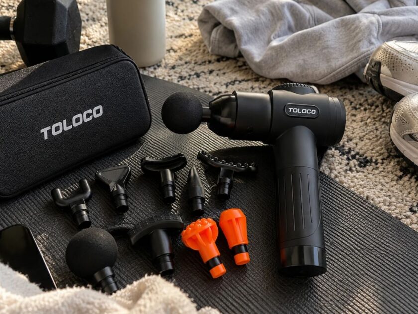 TOLOCO Deep Tissue Massage Gun with 10 Heads Only $39.xx on Amazon (Reg. $60)