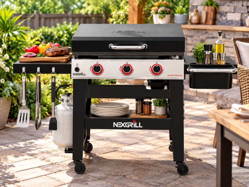 Nexgrill Daytona 3-Burner Flat Top Gas Griddle w/Side Tables Only $154.xx on Amazon (Reg $305)