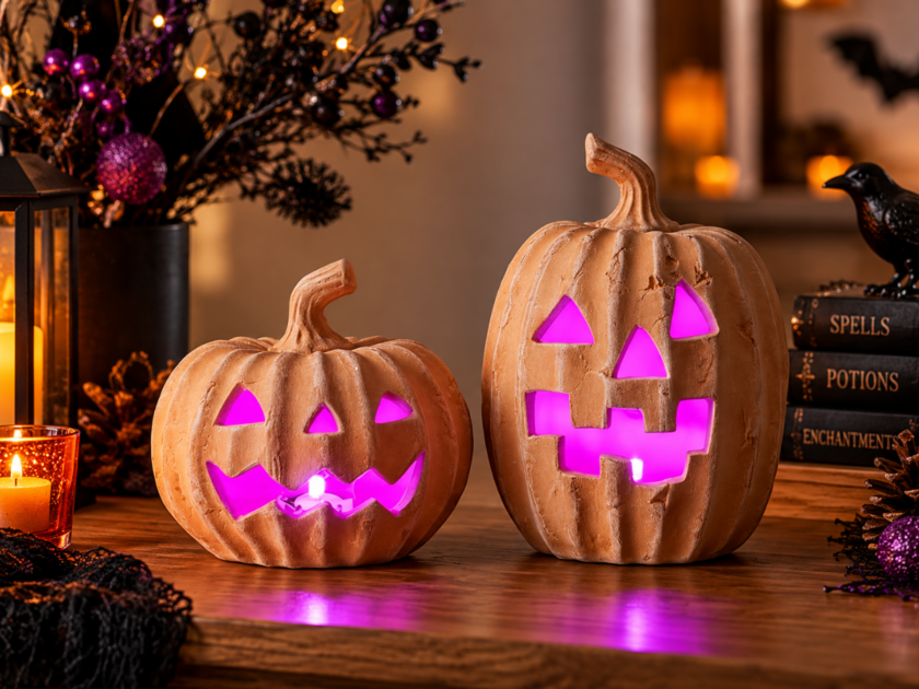 Terracotta Jack-o’-Lantern Pumpkins 2Pcs Only $9.xx on Amazon (Reg $25)
