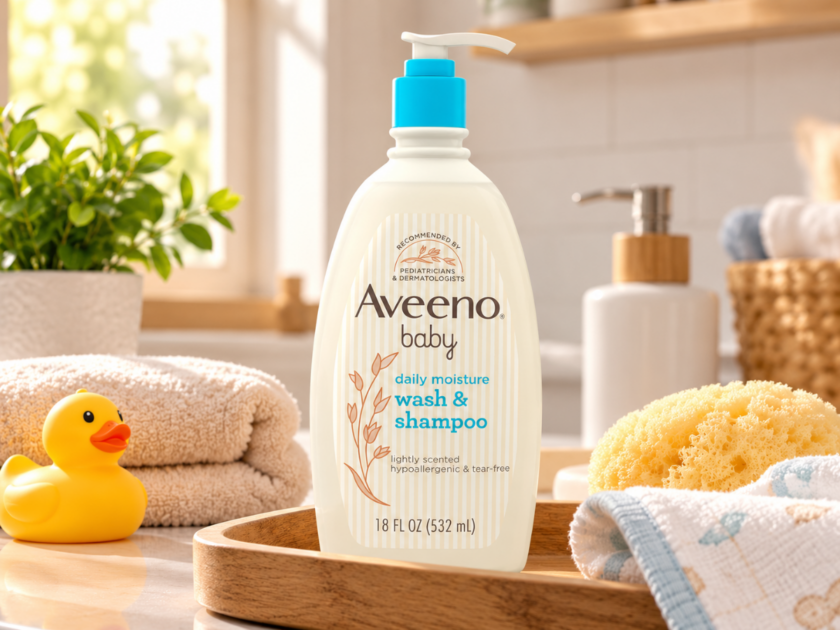 Aveeno Baby Daily Moisture Wash & Shampoo Only $5.xx on Amazon