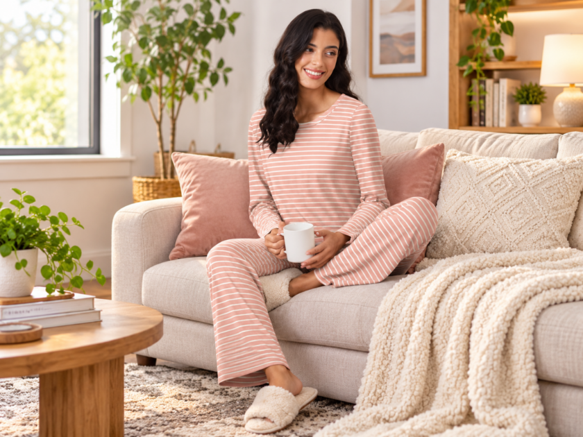 Ekouaer Women’s 2-Piece Long Sleeve Pjs Lounge Set Only $11.xx on Amazon (Reg $29)