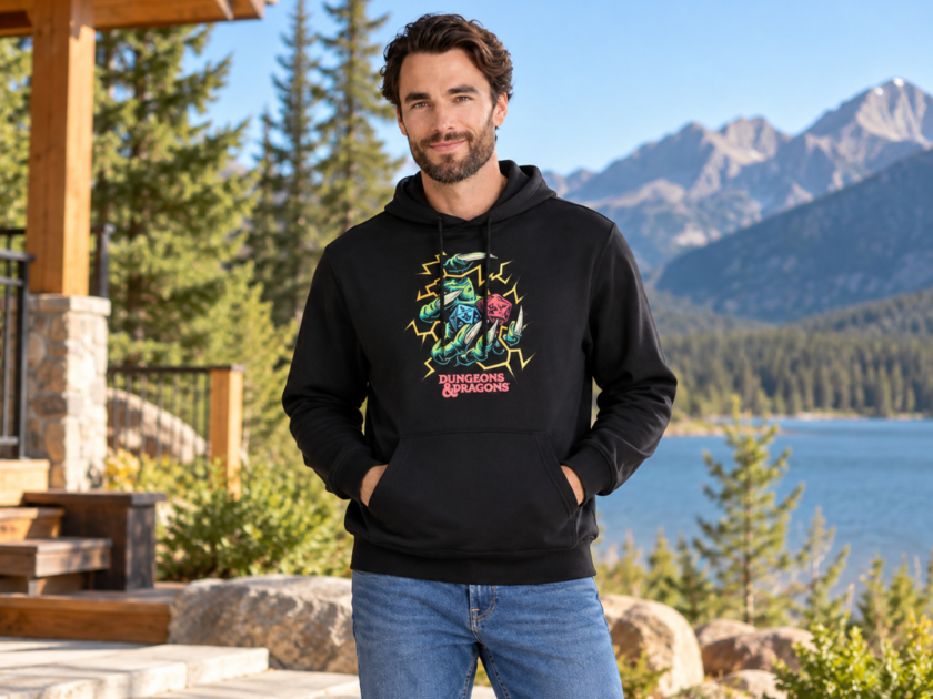 Dungeons and Dragons Men’s Electric Dice Graphic Hoodie Only $5 on Walmart (Reg $30)