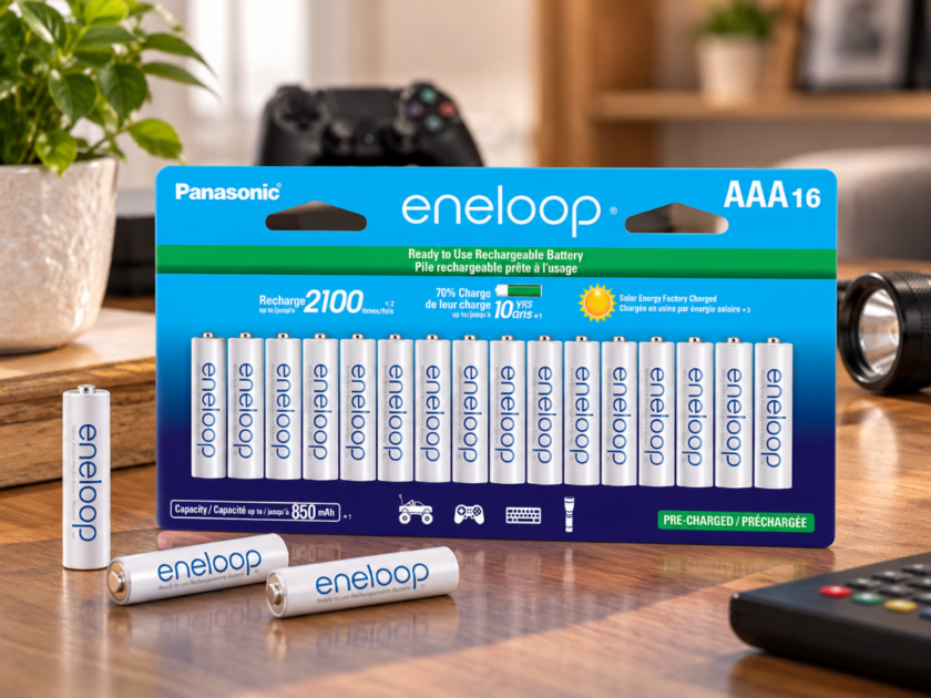 16-Ct Panasonic Eneloop AAA Rechargeable Batteries Only $28.xx on Amazon (Reg $46)