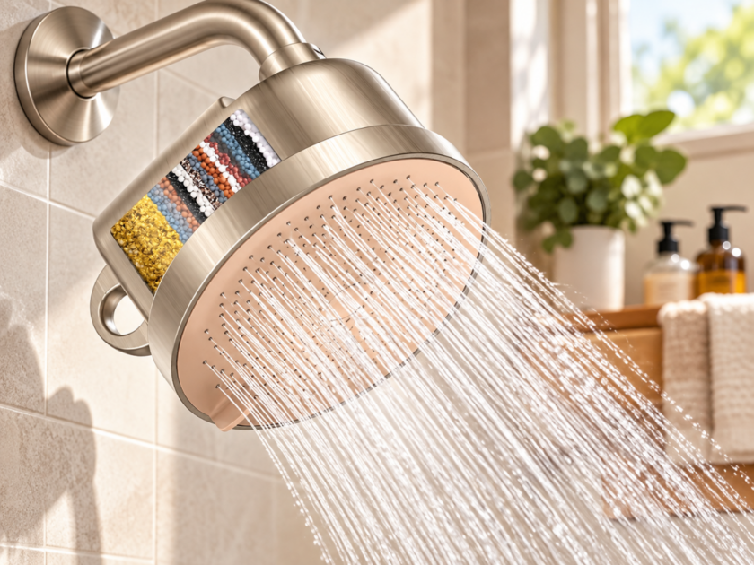 6″ NSF Certified 5-Setting Filtered Shower Head Only $8.xx on Amazon (Reg $25)