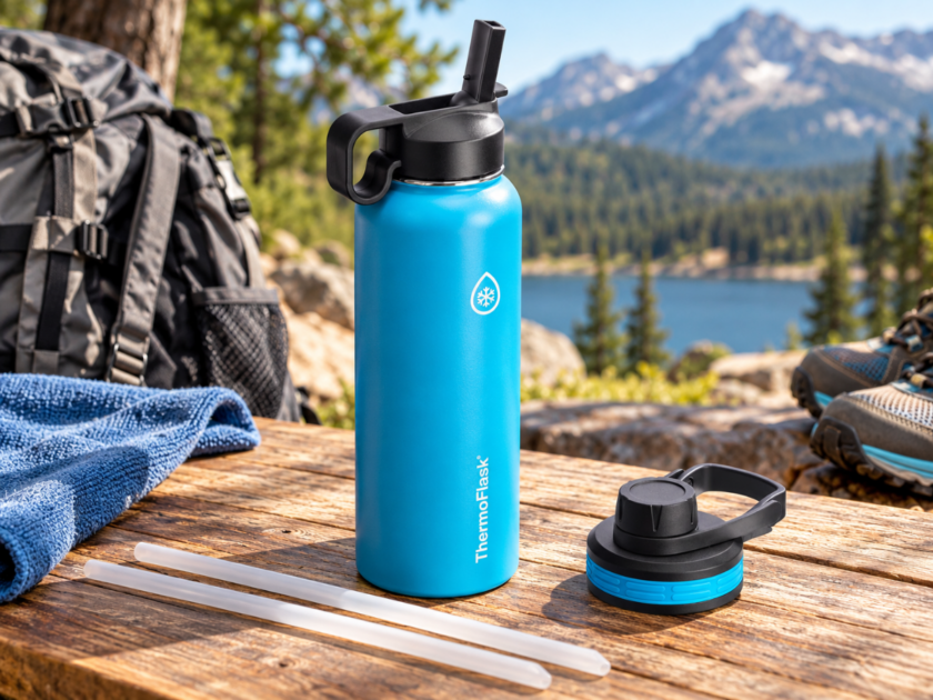 ThermoFlask 40oz Double Wall Vacuum Insulated Stainless Steel Water Bottle Only $15.xx on Amazon
