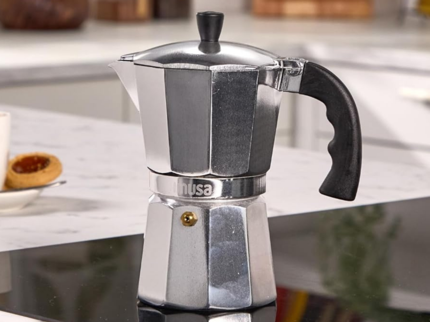 Aluminum Stovetop 6-cup Espresso Maker Just $8.xx on Amazon (Reg $15)