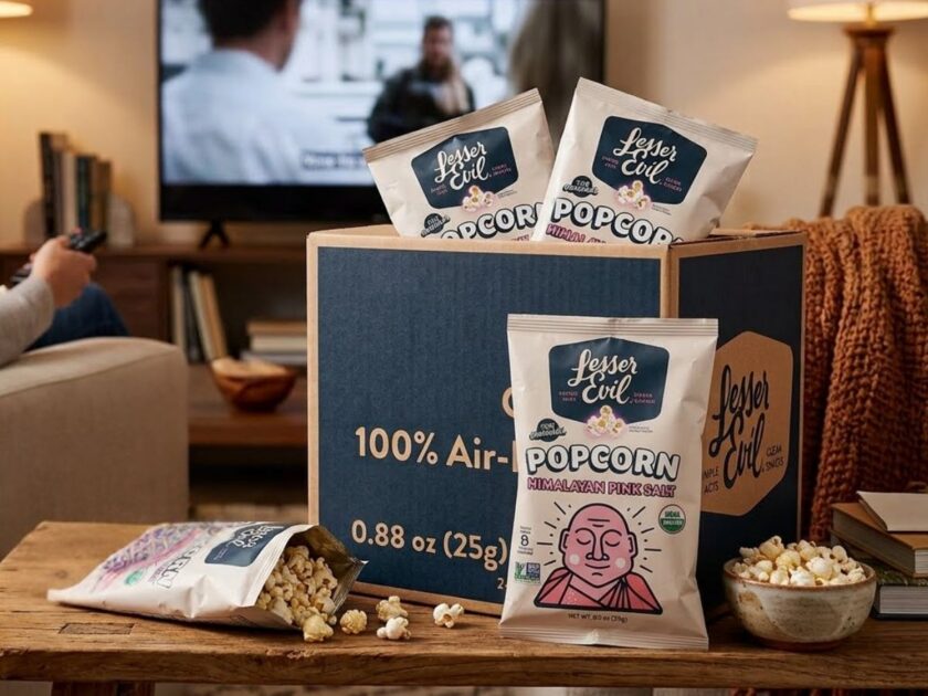 Lesser Evil Himalayan Pink Salt Organic Popcorn 24 Pack Only $8.xx on Amazon (Reg. $17)