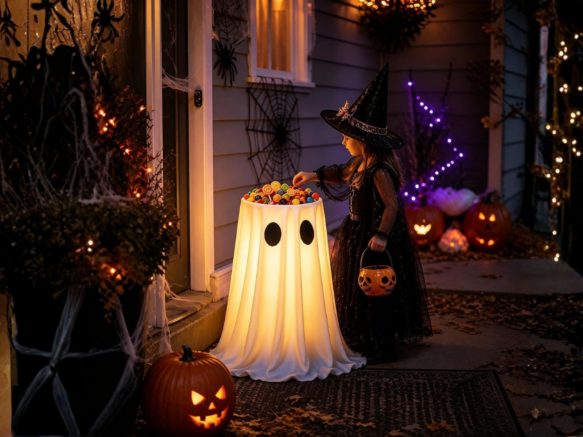USB Powered Halloween Ghost Candy Bowl Stand Only $23.xx on Amazon (Reg $37)