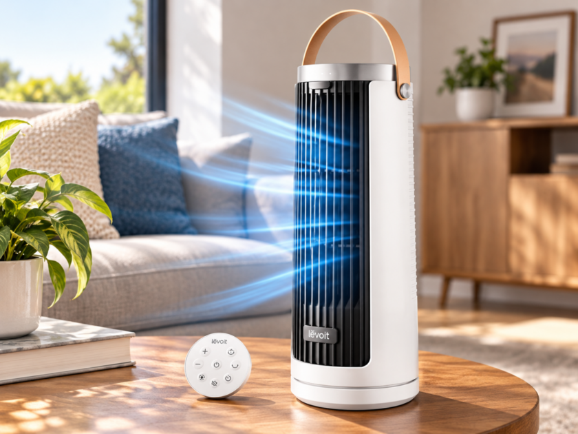 Levoit Windi 13″ Mini Portable Desk Tower Fan Only $19.xx on Amazon (Reg $50)