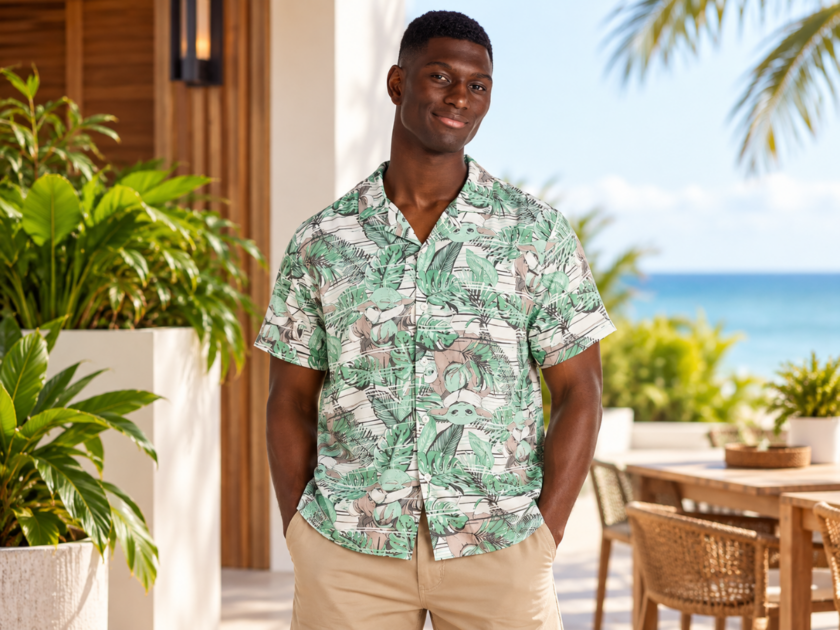 Star Wars Men’s The Mandalorian Graphic Button-Up Shirt Only $6.xx on Walmart (Reg $17)