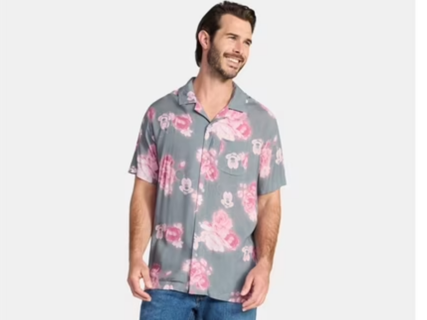 Disney Men’s Mickey Mouse Graphic Button-Up Shirt Only $3.xx on Walmart (Reg $17)