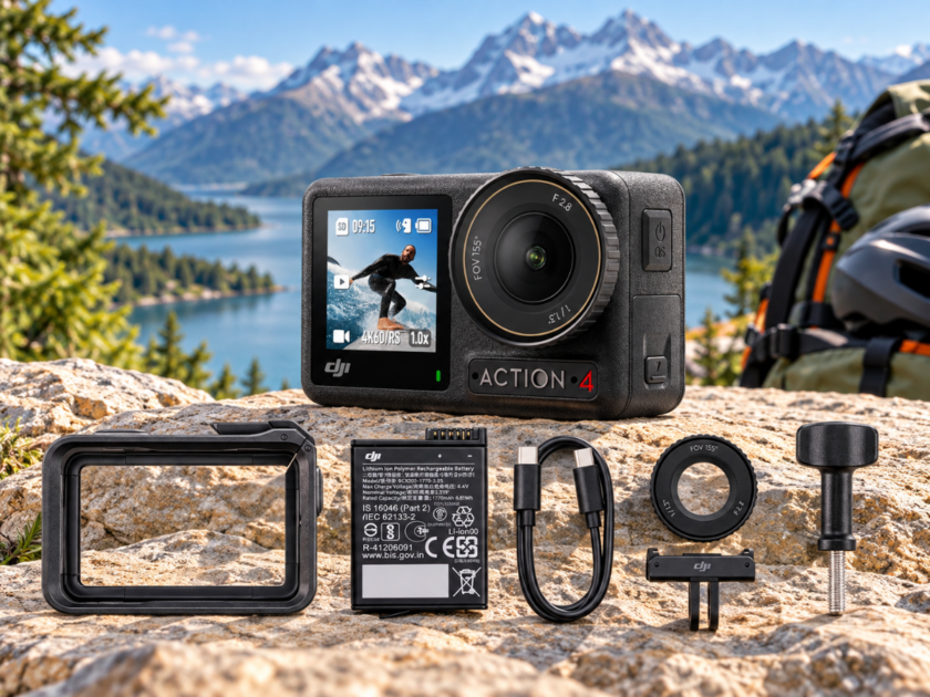 DJI Osmo Action 4 Essential Combo 4K/120fps Waterproof Action Camera Only $181 on Amazon (Reg $239)