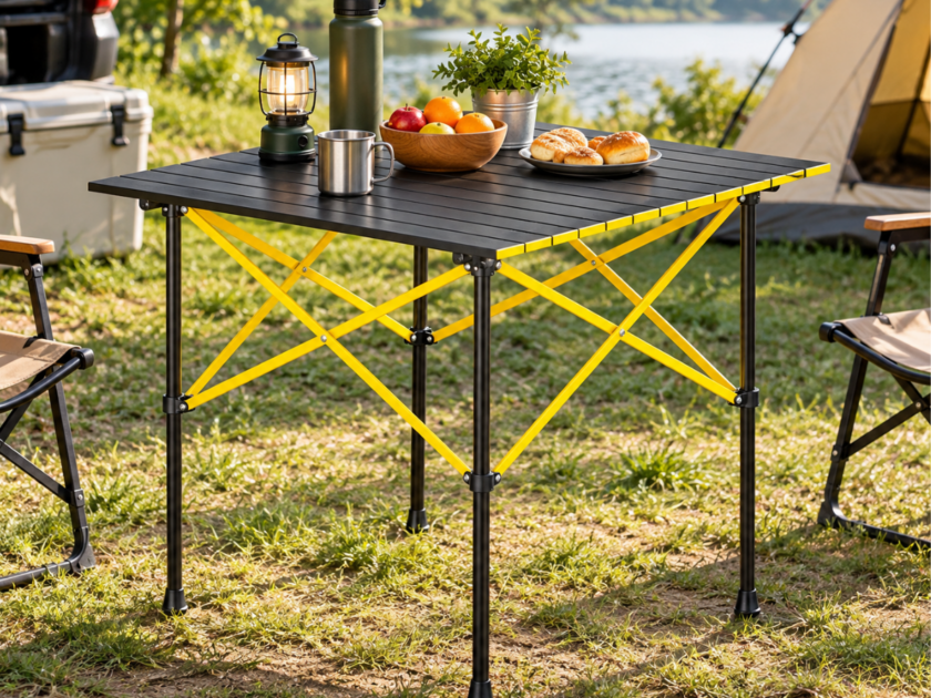Portable Folding Roll-Up Aluminum Camping Table Only $39.xx on Amazon (Reg $90)