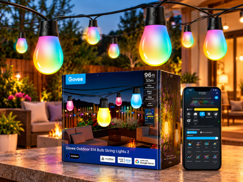 96ft Govee S14 Bulb Outdoor RGBICWW String Lights 2 Only $69.xx on Amazon (Reg $120)
