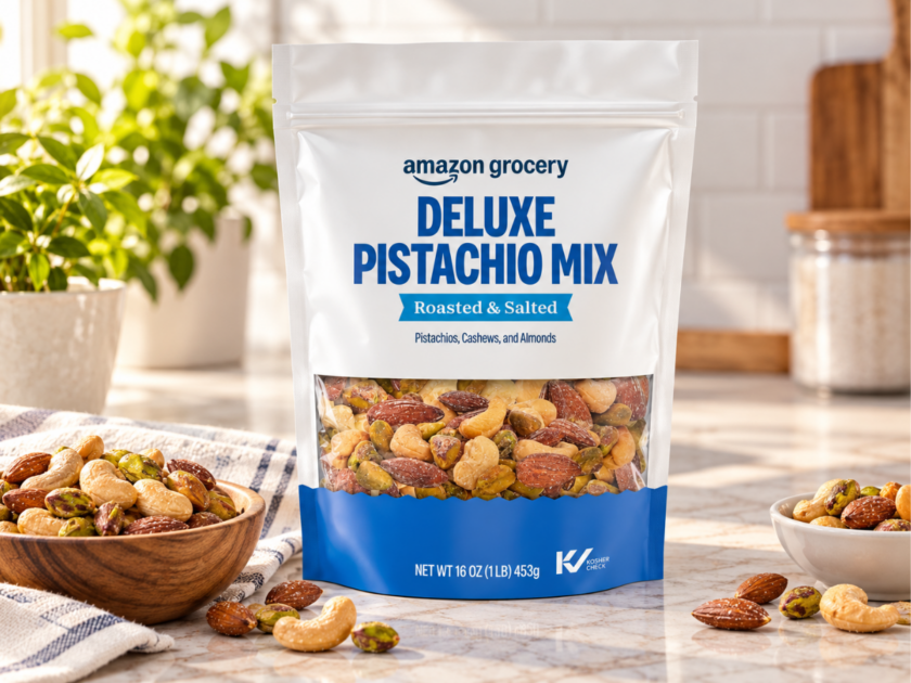 Amazon Grocery Deluxe Pistachio Mix 16oz Only $6.xx on Amazon
