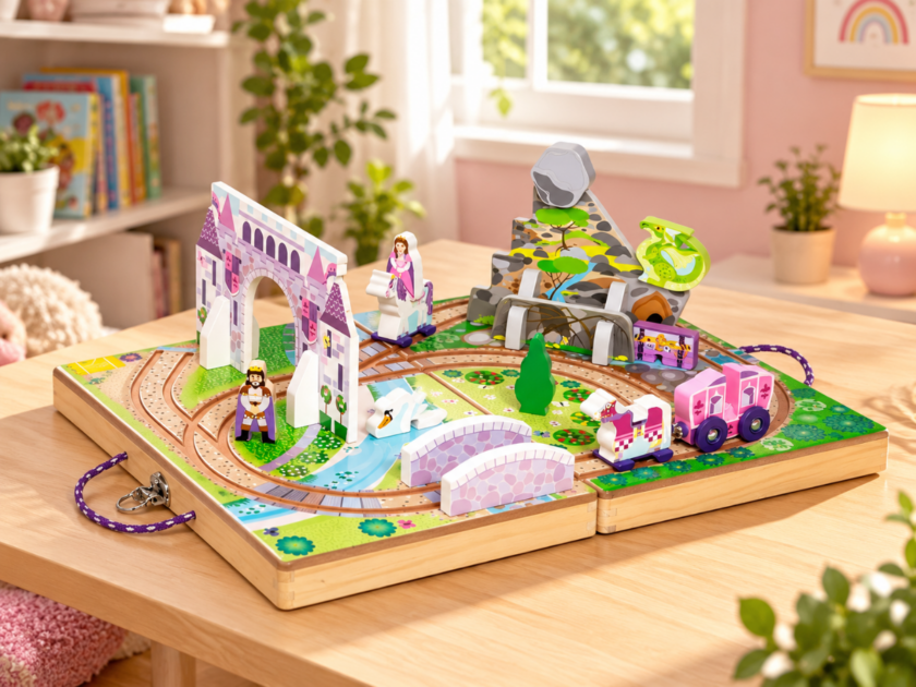Melissa & Doug Take-Along Kingdom Wooden Tabletop Set Only $11 on Amazon (Reg $18)