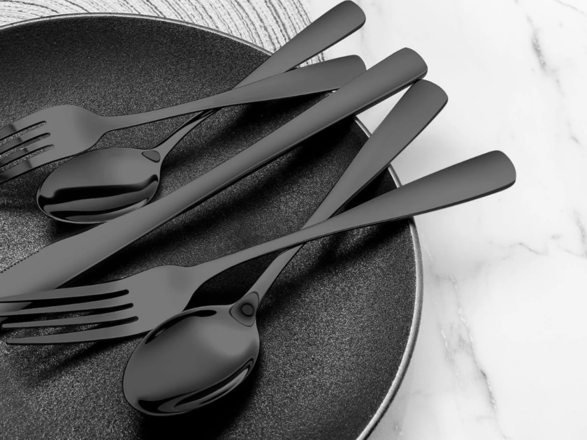 20-Piece Black Silverware Set From $9.xx on Amazon (Reg $30)