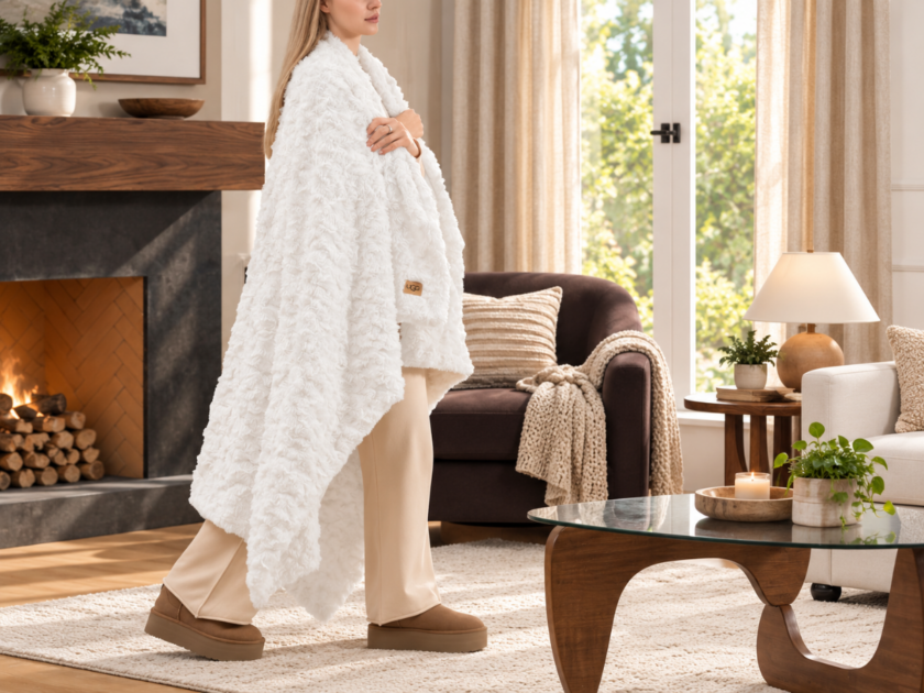 UGG Adalee Faux Fur Throw Blanket, 50″ x 70″ Only $59.xx on Amazon (Reg $108)
